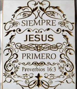 Cuadro cristiano Cuadro decorativo: Temática cristiana Proverbios 16:3