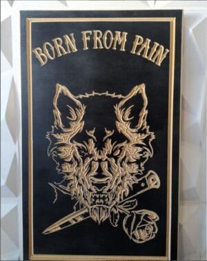 Cuadro decorativo: Temática de lobo