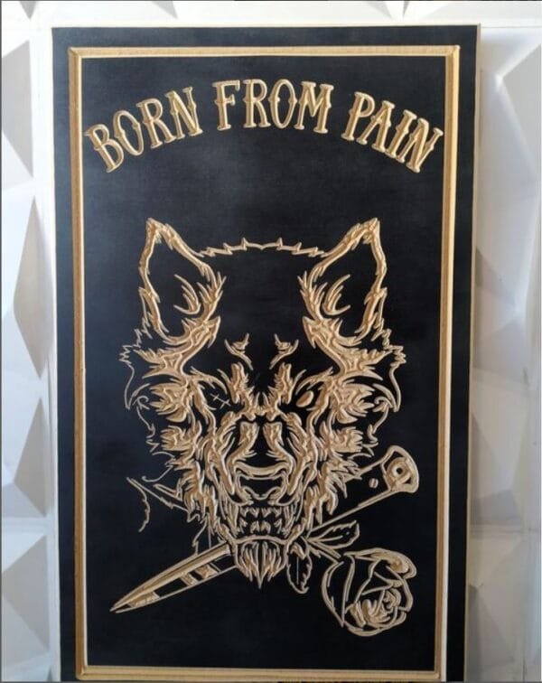 Cuadro decorativo: Temática de lobo