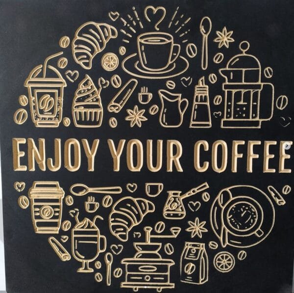 Cuadro decorativo: Temática cafetería